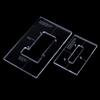 Musiclily Pro CNC Accurate Acrylic Floyd Rose Guitar Tremolo Bridge Template Set