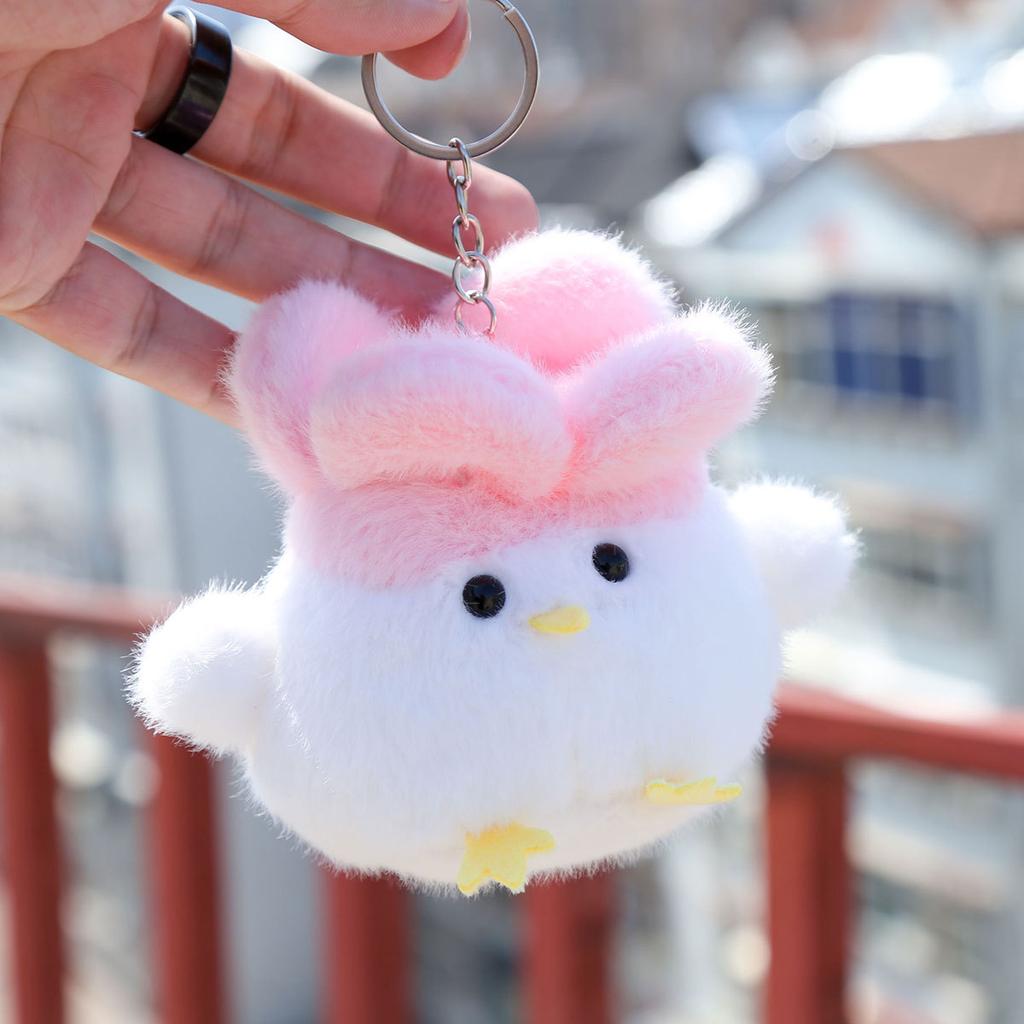 Wuhan Knoblauch Vogel Puppe Anhänger Schlüsselanhänger Sound Plüschtier Geburtstagsgeschenk Mädchen Tasche Puppe Puppe