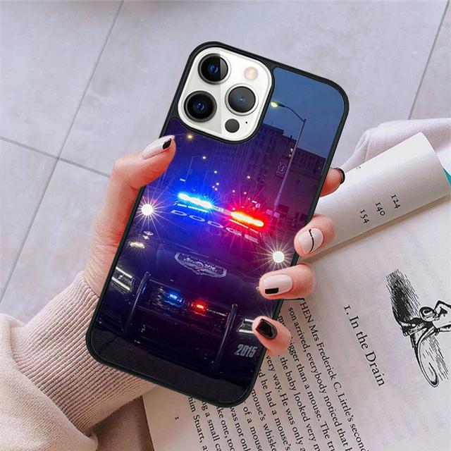 Police Phone Case For iPhone 17 Air 15 16 11 12 13 14 Pro Max Cover For iPhone 17 Air Max Plus Coque Fundas Shell