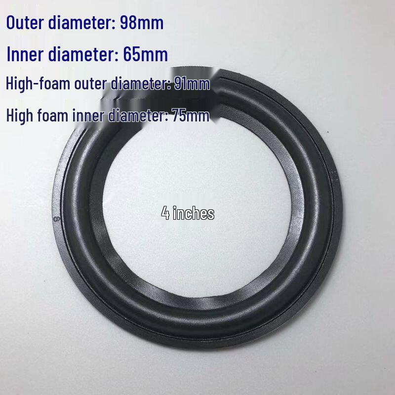 Rubber Edge Repair Ring for Speaker Horns - Available In Sizes 1.5 To 12 Inches