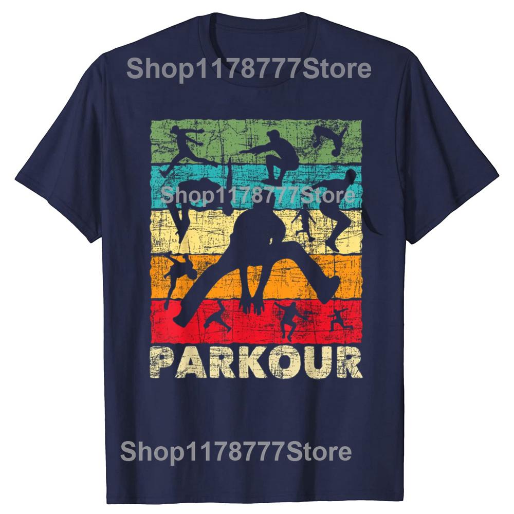 Parkour Lover Freerunner Freerunning Jumping T Shirts Cotton Birthday Gifts Unisexs Clothing Fashion Casual Loose Oversized T Shirt S