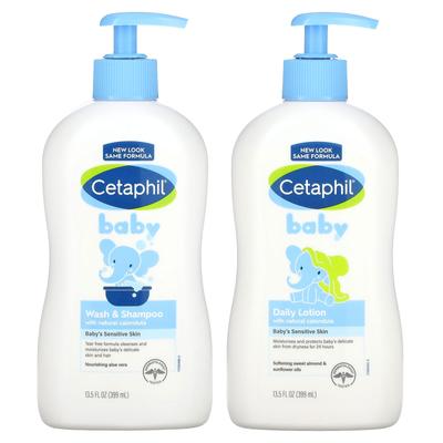 Baby, Gesunde Haut Essentials Set, 2er Set, 13,5 fl oz (399 ml) jeder