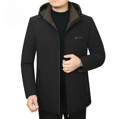 Winter Middle-aged Velvet Thickened Cotton Clothing, Middle-aged and Elderly Warm Daddy Cotton-padded Clothing Men's Pie Jacket