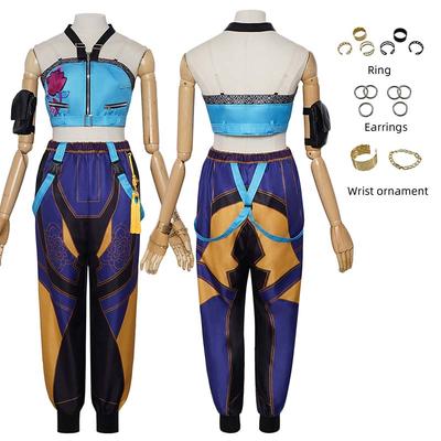 Zoey Cosplay Kostüm Kpop Film Dämonenjäger Idol Zoey Bunte Uniform Gruppe Sexy Verkleidungsoutfits Für Halloween Comic Con