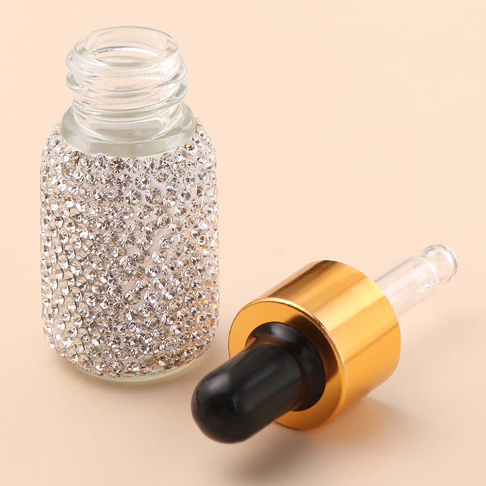 Creative Empty Perfume Bottle Rhinestone Perfume Container Gift Mini Dropper Bottles  Handicraft
