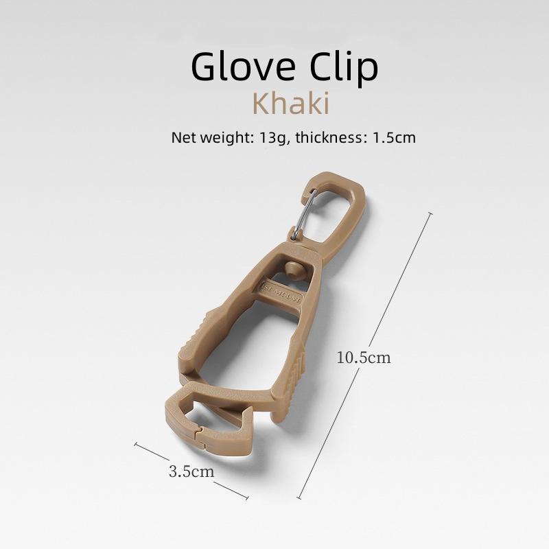 2Pcs Outdoor Glove Clip Multi-purpose Anti-drop Hook Plastic Clip Portable POM Protective Work Gloves Safety Clip