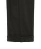 NOIRER Wool Belted Double-Pleated Slouchy Slacks (Brown)