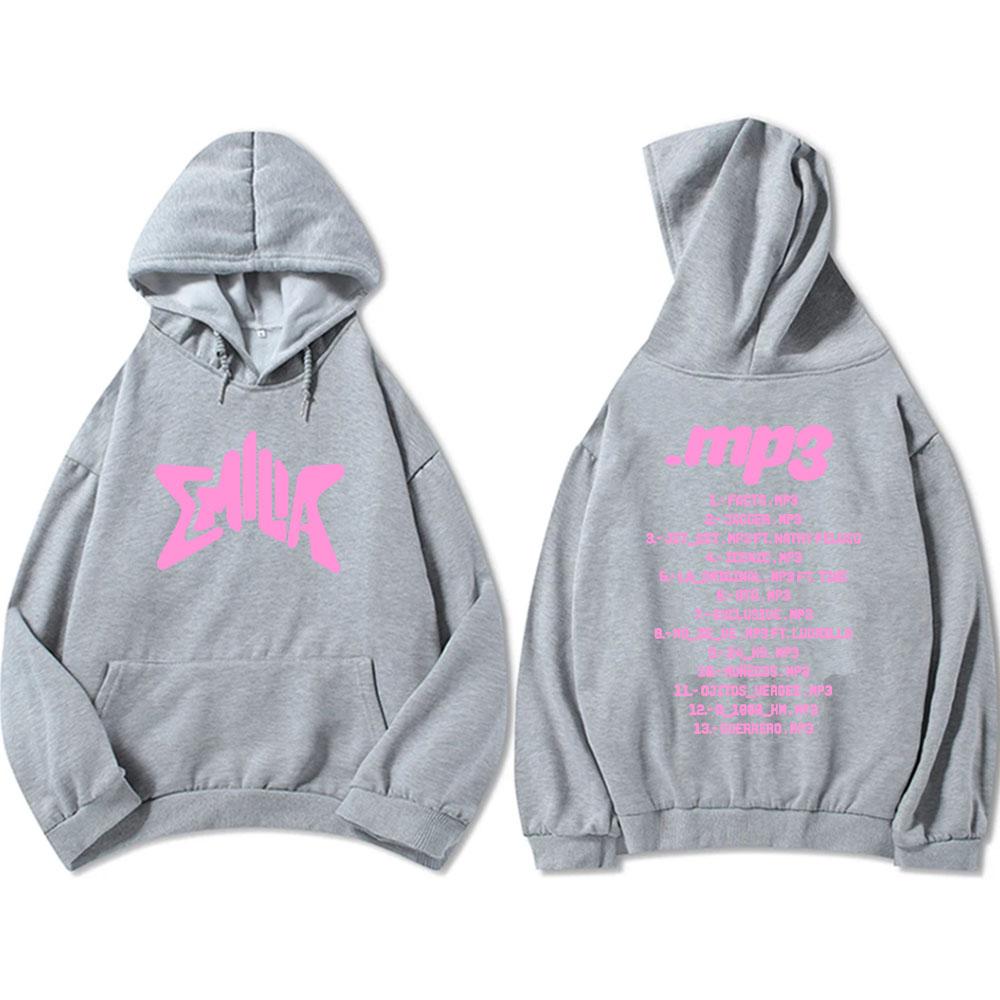 Streetwear Album MP3 Emilia Mernes Hoodies Men Hooded Sweatshirts Sudaderas Hombre Comfortable Long Sleeve Clothes Mens
