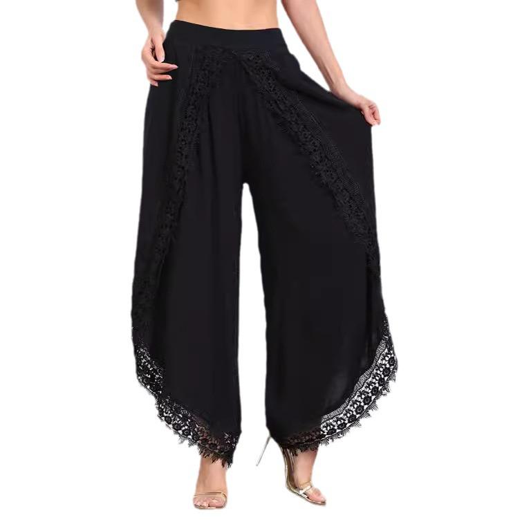 2024 Women's Hot-Selling Lace Trim Harem Pants