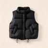 Children's Candy Color Sleeveless Vest with Warm Wide Shoulder Design for Outdoor Wear