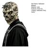 Realistic Stitching Texture Horror Latex Skull Masque, Scary Halloween Hood Masque with Detailed Props Stitched Texture, Creepy Costume Accessory for