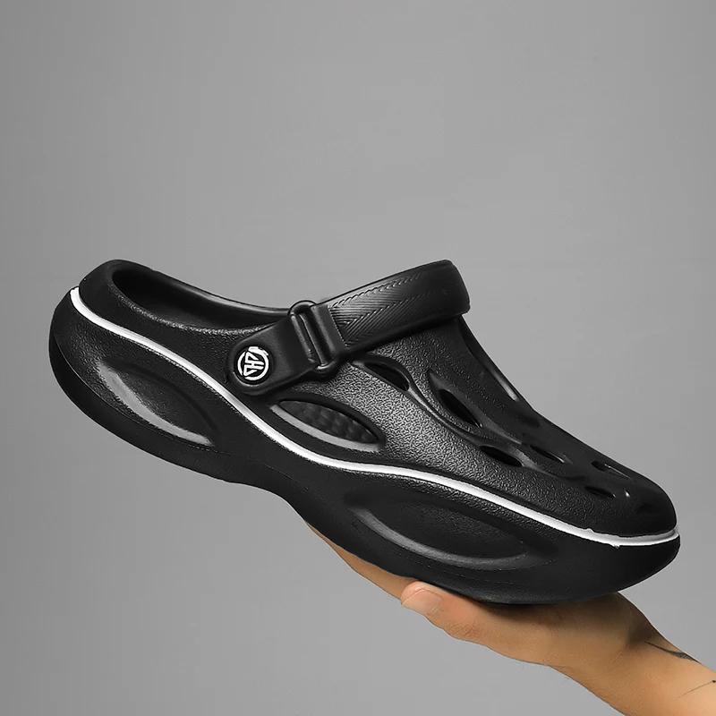 Fashion 2025 Men Shoes Slippers Men Garden Flat Sandals Platform Sandals Man Summer Sandals Male Sneakers Outdoor Flip Flops Home Clogs