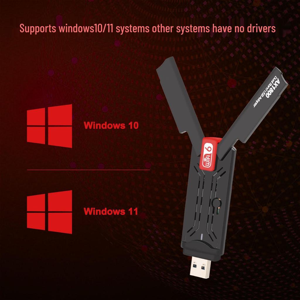 WiFi6 Dual-Band USB 3.0 Wireless Network Adapter MTK7921