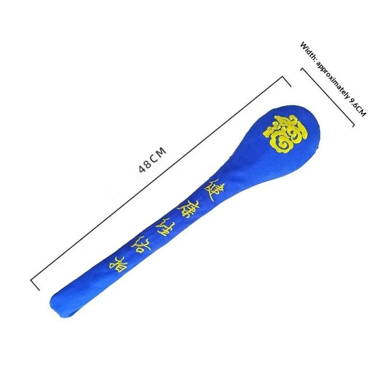 1Pcs Back Pain Relief Portable Body Vibration Hammer High Elasticity Latex Velvet Massage Pat Fu Character Slap Stick Massager