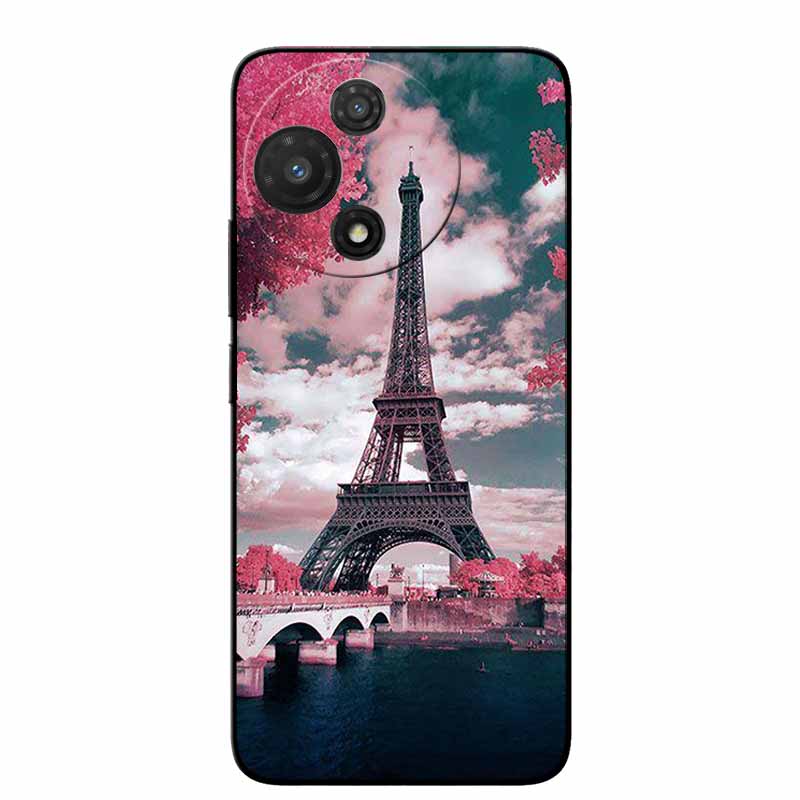 For TCL 60R 5G Case T519H Fashion Protective Silicone Back Cover Cases For TCL 60 R Animal Black Phone Funda TCL 60R T519H Coque