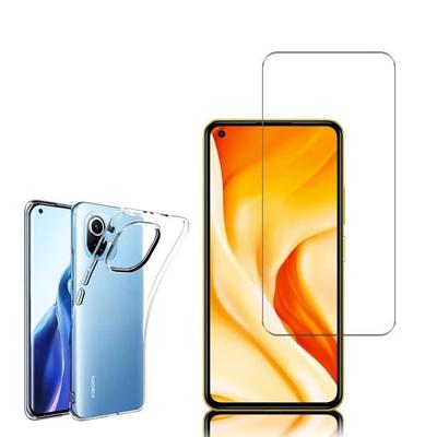 Protective Case - Xiaomi - Mi 11 Lite - UltraSlim - Transparent - Tempered Glass Film