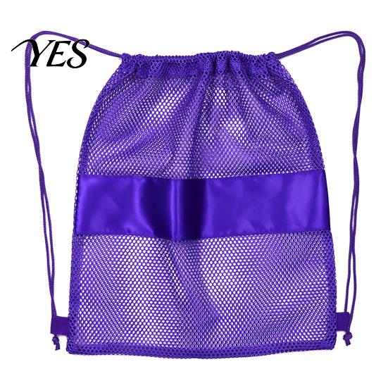 Transparent Swim Bag Mesh Sports Drawstring Backpack Bag, Breathable Gear Sack, Waterproof Equipment Carrier Quick Dry Net Beach for Swimming