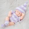 7-inch Simulation Reborn Doll Sleeping with Eyes Closed Palm Dolls Soft and Pinchable Waterproof Vinyl Beibei Doll Cute Mini Girl's Birthday Gift