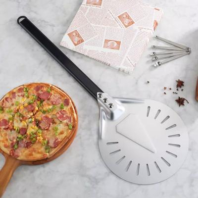 Pizza Shovel Non-Stick Pizza Peel Versatile Pizza Paddle Pizza Lifter Transfer Tray for Homemade Baking Pizza Bread