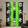 Football-Themed - Pole Bag Curtains, Bedroom, Living Room And Kitchen Decoration, Home Decoration, Window Decoration