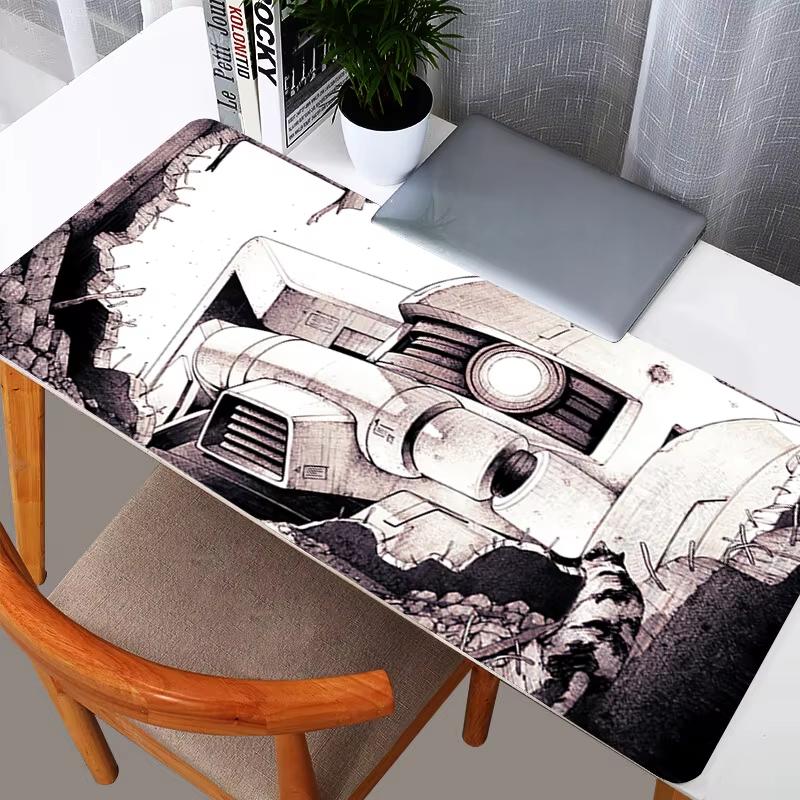 Mobile Suit Gundam Battle Scene Extended Gaming Mouse Pad Waterproof Nonslip