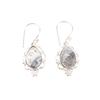 Natural Dendritic Opal Gemstone 925 Solid Silver Handmade Jewelry Girls Earrings EE-163-30