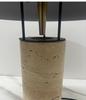 Contemporary Marble Travertine Table Lamp - Luxurious Designer Style for Living Room or Bedroom