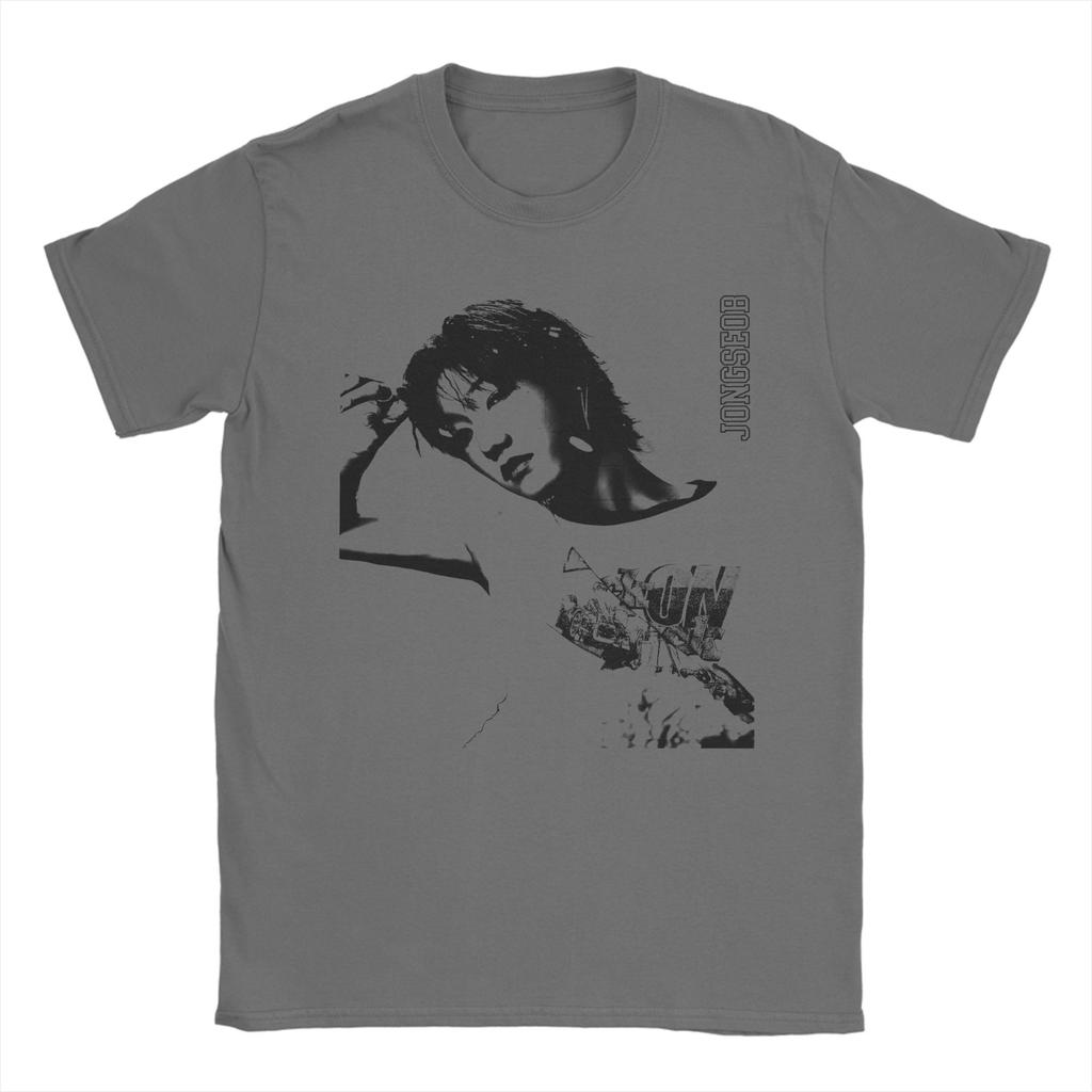 P1Harmony Jongseob  Men T Shirt  Funny Tees Short Sleeve Round Collar T-Shirt Pure Cotton Plus Size Tops