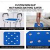 Rust-proof Aluminum Alloy Shower Chair for Elderly Height Adjustable Bathroom Toilet Commode Chair with Backrest