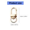 100Pcs Delicate Zinc Alloy Swivel Clips Carabiner Clip Swivel Triggers Dog Buckle KeyRing for Creative DIY Projects