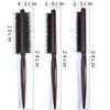 Three Rows of Boar Bristle Hair Combs for Bride's Studio Model Hair Hairdressing Fluffy Fine Handle Barber Combs High Quality