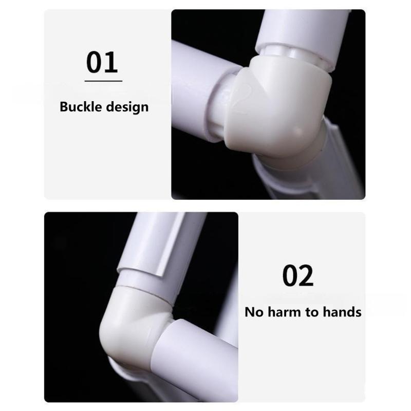 Square Embroidery Clip Hoop Double Layer Stitching Clip Hoop Stitching Clip Frame Embroidery Display Frame for Stitching