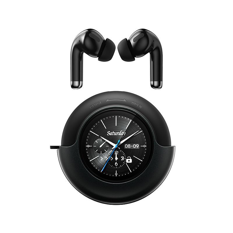 

2025 New Noise Reduction AI Circular Touch Screen Long Range Wireless Earphones Waterproof High Sound Quality Bluetooth Earphones BX-T7-JL чорний