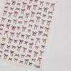 1pcs 5D Fashion Cartoon Mini Bow Nail Art Stickers Red Black White Ribbon Nail Decorations Decals DIY Nail Accessories