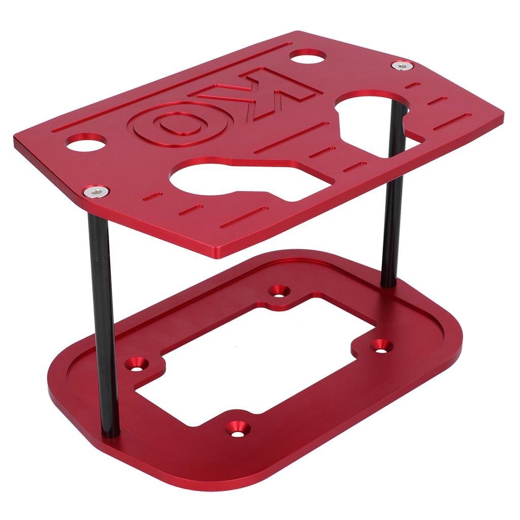Battery Hold Down Tray Bracket Aluminum Ball Milled Fit for Optima 34 78 Batteries Red