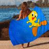 Yellow Cartoon T-Tweetys Bird Beach Towels Shower Towel Sauna Travel Spa Microfiber Quick Dry Gym Accessories Cute Room Decor