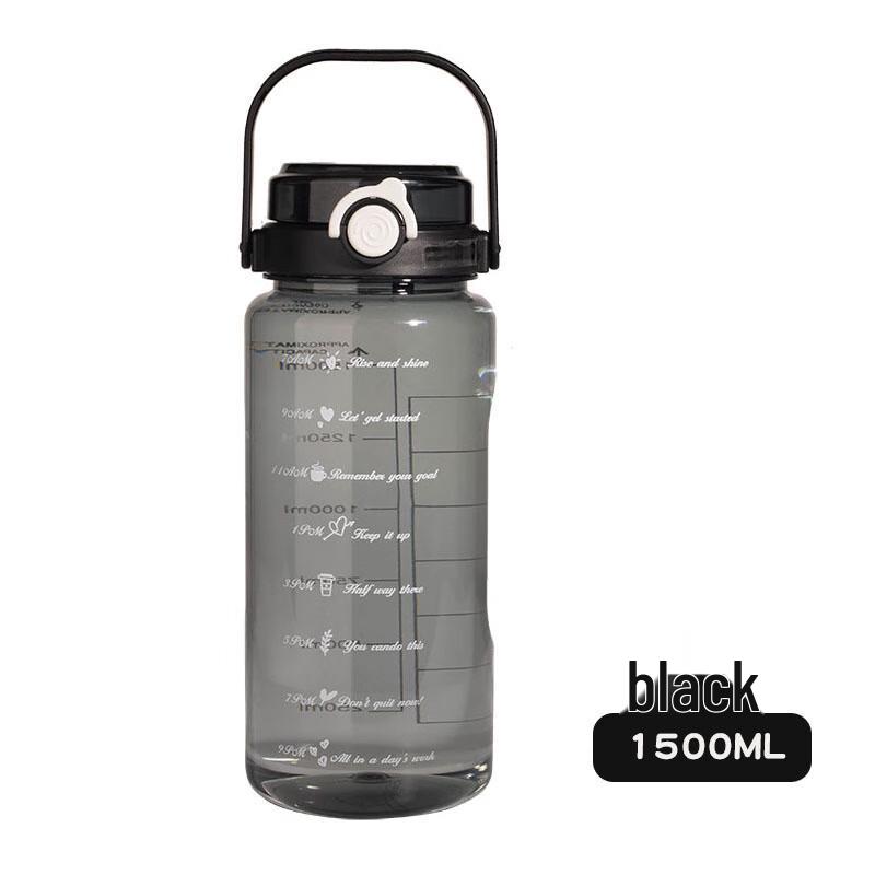 Gradient Color Plastic Outdoor Water Bottle