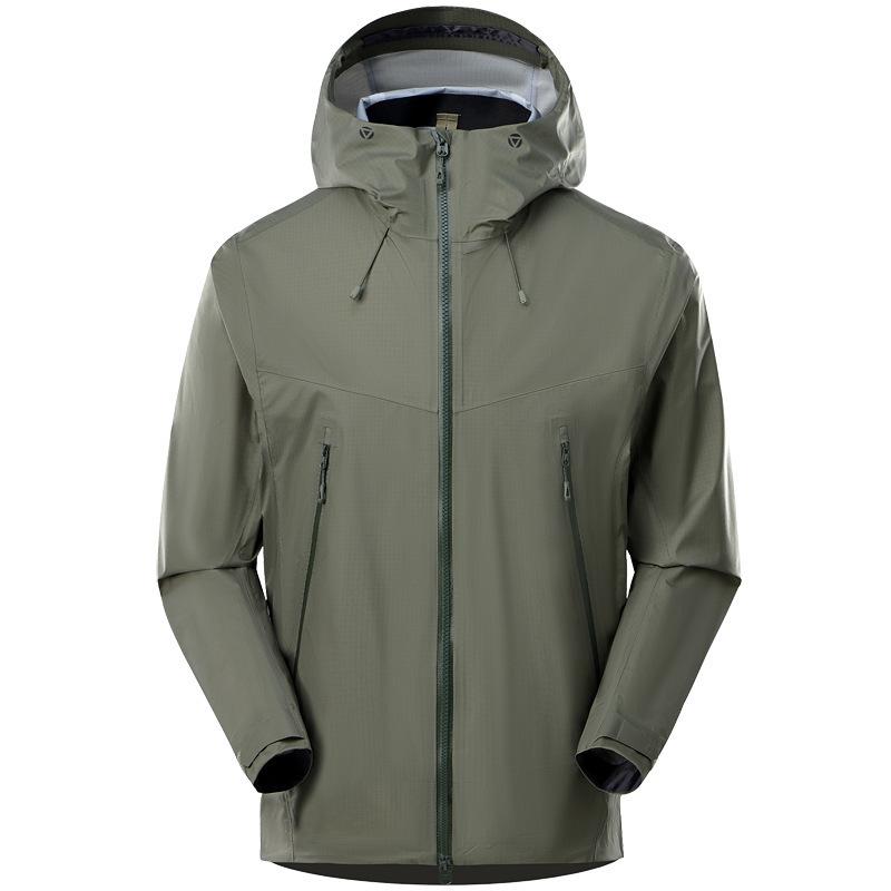 

Unisex Outdoor Waterproof Windproof Jacket - Lightweight Hard Shell, Long Sleeve Mountaineering Outerwear L