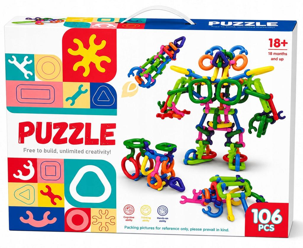 [PACZA] Construction blocks for children 106 pieces Z3375