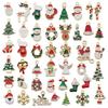 2096pc Merry Christmas Alloy Diy Ornament Santa Snowman Elk Bell Decor Pendant