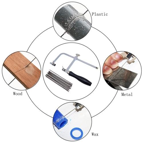 JINTONG Jigsaw Frame, Jewelry Making Tools, Promate Deluxe Jigsaw with 144 Hardened Blades