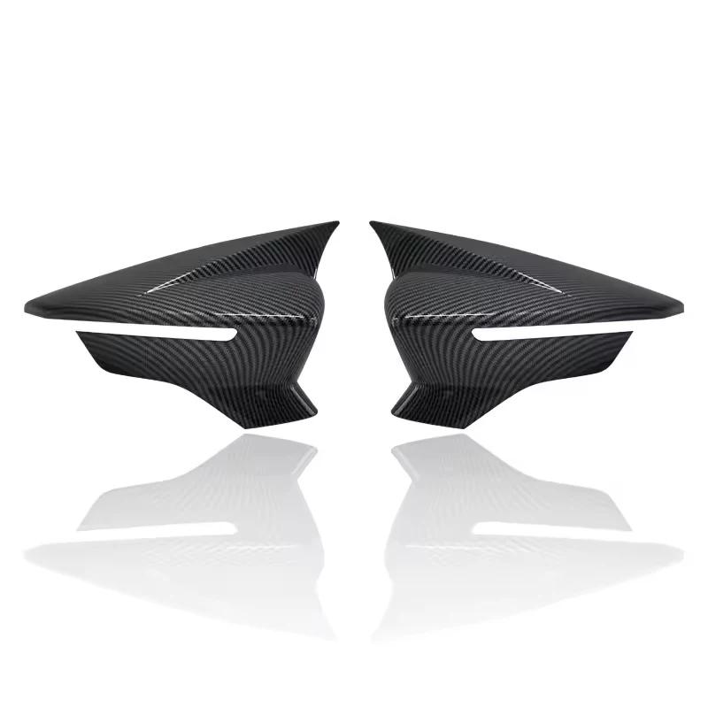 Decoration Carbon Fiber Glossy Black Door Mirror Cover For SEAT LeonMK3 3.5 2013- Car Rearview Accessories