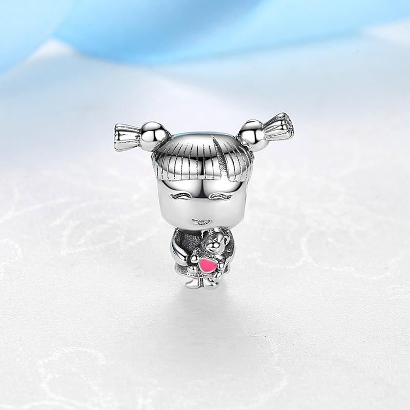 Original 925 Sterling Kupfer Charms Passen Markenarmbändern Opa Oma Junge Mädchen Perlen Liebe Familie Frauen DIY Halsketten Zirkon