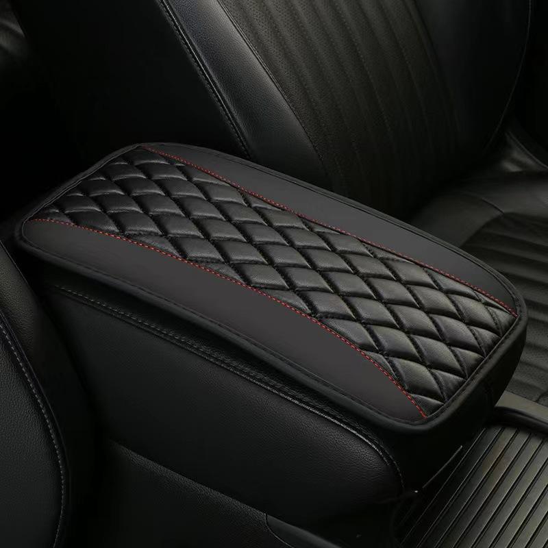 Car Interior Waterproof Universal Armrest Seat Box Center Console Cover Accessories Durable Protector SUV PU Leather Comfortable