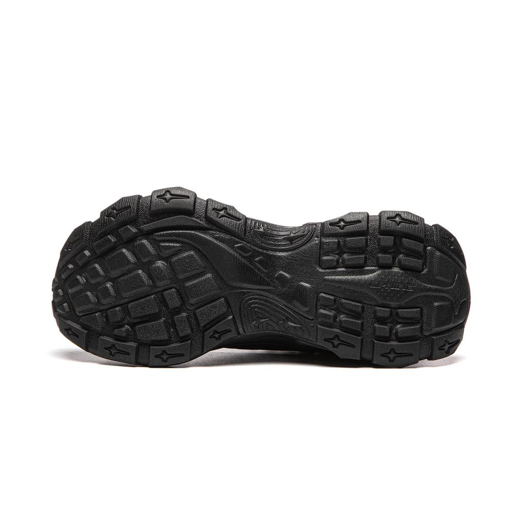 Li Ning Slip Resistant, Abrasion Resistant, Breathable Low top Chunky Sneakers Women's Black AGCW056-5