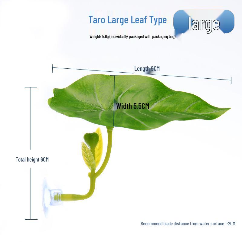 Lotus Leaf Resting Bed for Fish Tanks - Simulated Aquatic Plant Decor