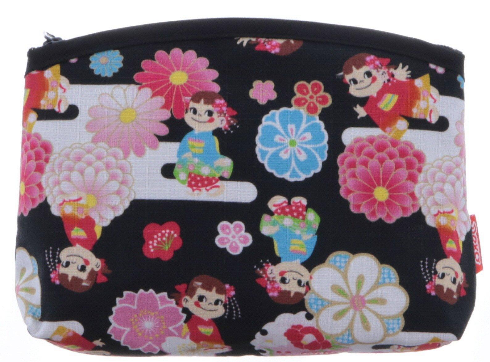 Maeda Senko x Киото Косметичка с нижним швом Черная Пеко-чан чёрный