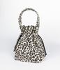 A By A 22 Leopard Print Mini Drawstring Bucket Bag Ivory