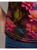 T-shirt da Donna - Colibrì e Grafica Floreale, Design Colorato di Natura Tropicale per Uso Quotidiano Casual