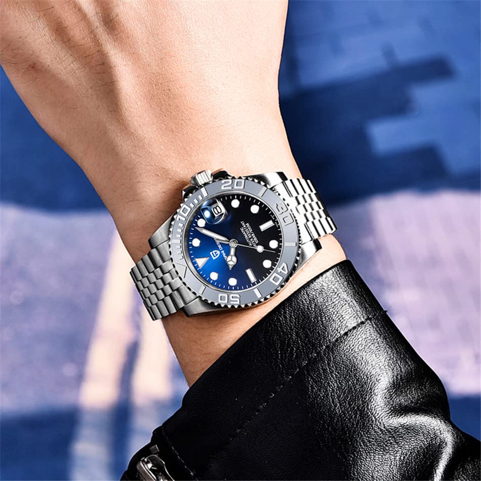 Pagani Design Made In SEIKO NH35 Automatic Mechanical Watch with Water Ceramic Stainless Steel Sapphire Pagani Design Men's Watch, Japan, Movement,